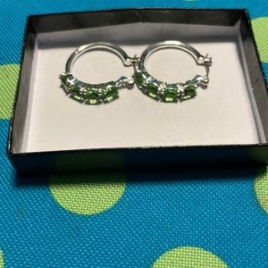 Avon peridot earrings.